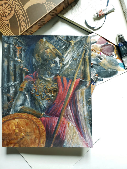 "In The Presence Of Wisdom" Original Painting