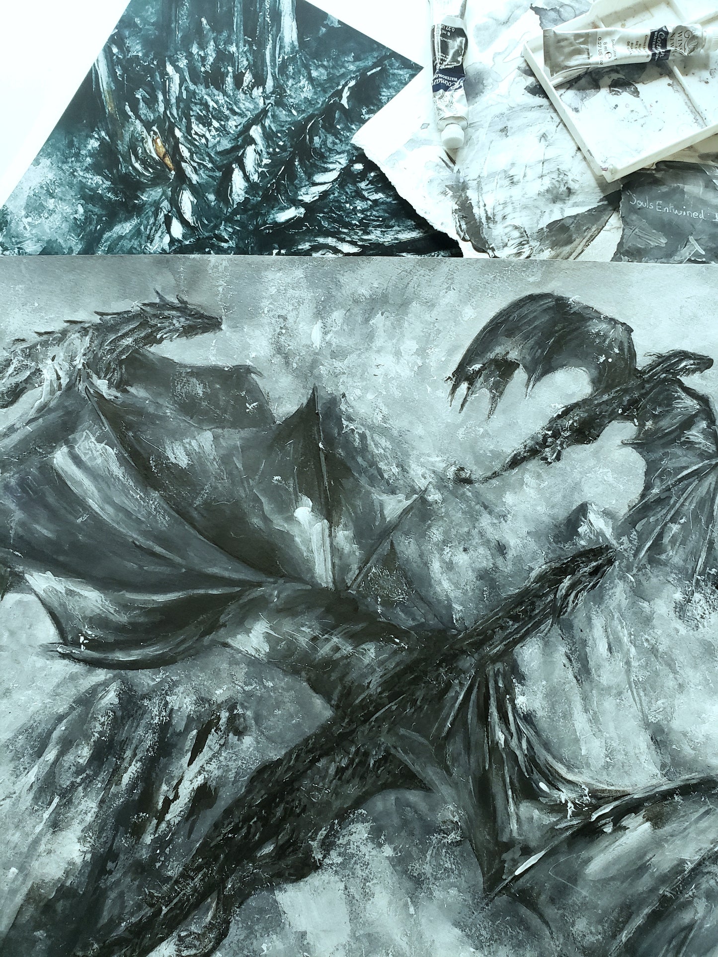 "Souls Entwined In The Mist" Original Painting