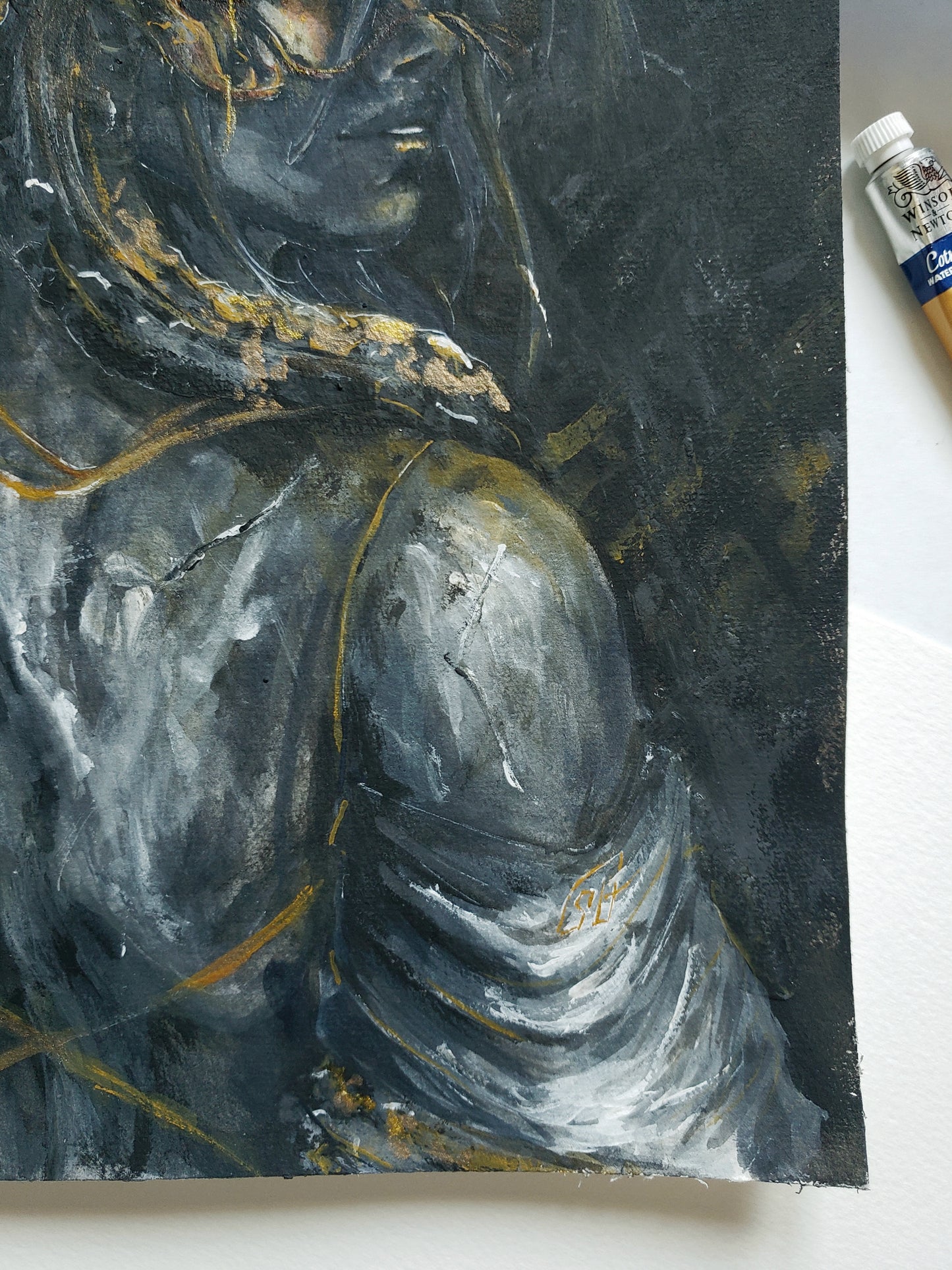 "The Queen's Endgame" Original Painting